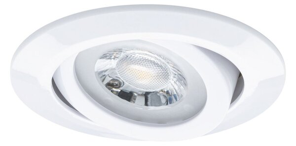 Paulmann Λάμπα LED για ενσωμάτωση, λευκή Ø 8 cm 4,8 W on/off Σετ 10 τεμαχίων, Λευκό, Σαλόνι / τραπεζαρία, Πλαστικό, σύγχρονο, Εσοχή οροφής