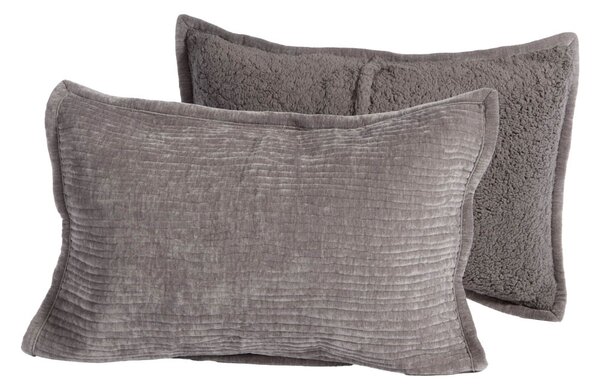Ζεύγος Μαξιλαροθήκες (52x72) Nef-Nef Homeware Elements Brave Grey