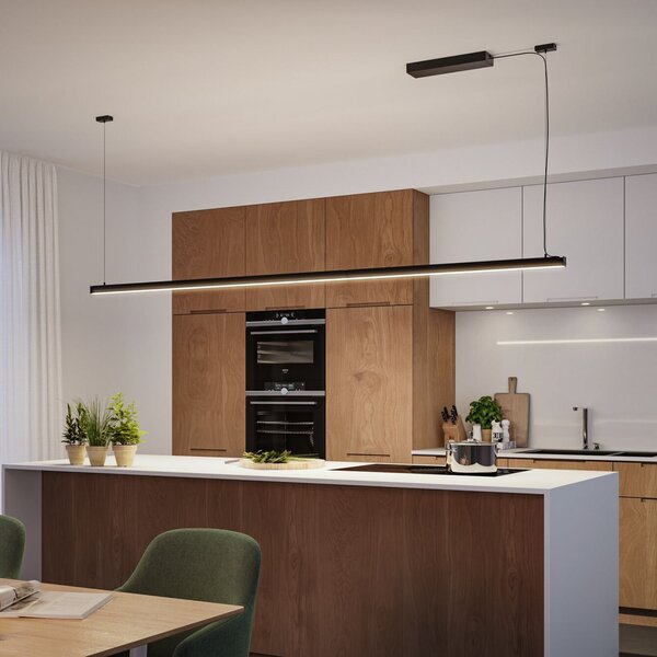 Paulmann LED φωτιστική λωρίδα Linion, μαύρη, 50 cm, 3.000 K, ρυθμιζόμενος, Μαύρο, Σαλόνι / τραπεζαρία, Αλουμίνιο, σύγχρονο