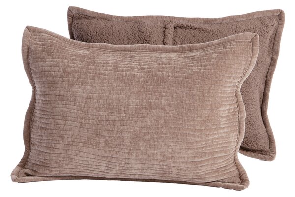 Ζεύγος Μαξιλαροθήκες (52x72) Nef-Nef Homeware Elements Brave Mocca
