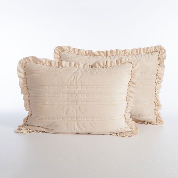Ζεύγος Μαξιλαροθήκες (52x72) Nef-Nef Homeware Elements Sirion Ecru