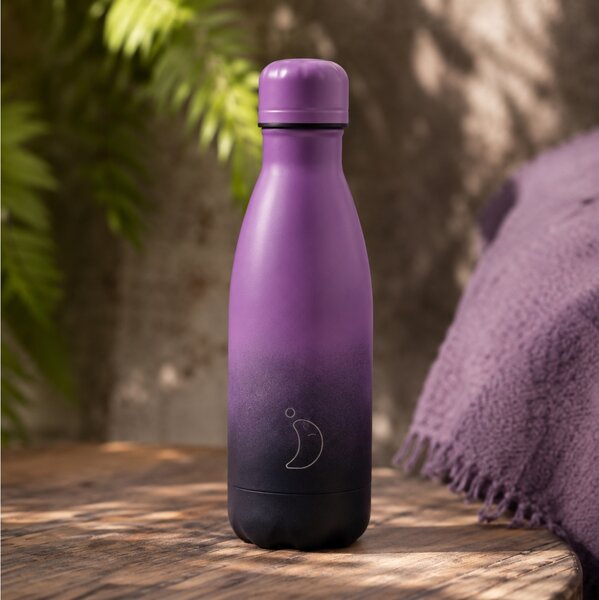 Μπουκάλι Θερμός Original Gradient Chilly's με χωρητικότητα 260ml και διατήρηση θερμοκρασίας 12h ζεστό / 24h κρύο - Midnight Haze