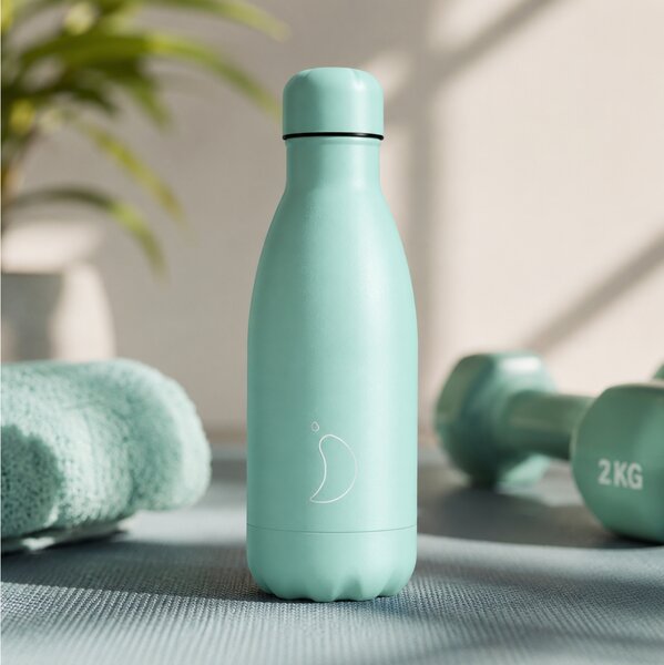 Mπουκάλι Θερμός Chilly's με χωρητικότητα 260ml και διατήρηση θερμοκρασίας 12h ζεστό / 24h κρύο - Pastel Green