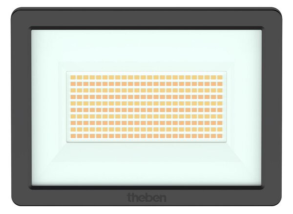 Theben LED προβολέας εξωτερικού χώρου B50 dual, μαύρος, IP65, Μαύρο, Μέταλλο, Προβολέας τοίχου
