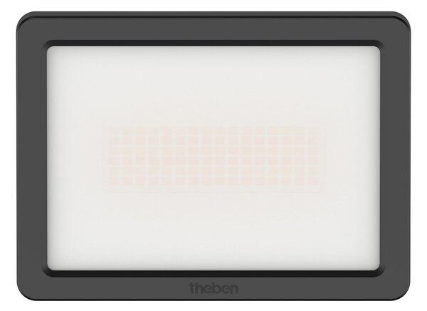 Theben LED προβολέας εξωτερικού χώρου theLeda B20 dual, μαύρος, IP65, Μαύρο, Μέταλλο, Προβολέας τοίχου
