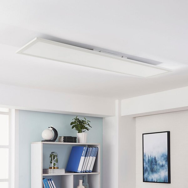Arcchio Lysander LED πάνελ, CCT, 119cm 55W, λευκό, ρυθμιζόμενος, Λευκό, Μελέτη / Γραφείο, Αλουμίνιο, σύγχρονο