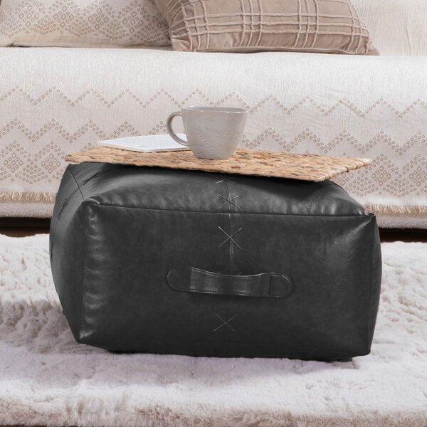 Πουφ (50x50x25) Nef-Nef Homeware Lethal Black