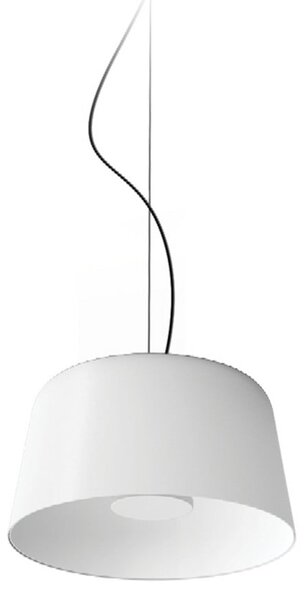 Linea Light Κρεμαστό φωτιστικό LED Delfi_P, λευκό, Ø 35 cm, μέταλλο, ρυθμιζόμενος, Λευκό, Σαλόνι / τραπεζαρία, Αλουμίνιο, σύγχρονο