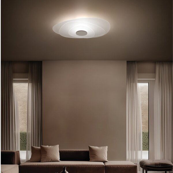 Linea Light Φωτιστικό οροφής LED Joint_S, λευκό, μέταλλο, 71 cm, ρυθμιζόμενος, Λευκό, Σαλόνι / τραπεζαρία, Μέταλλο, σύγχρονο