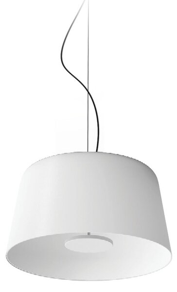 Linea Light Κρεμαστό φωτιστικό LED Delfi_P, λευκό, Ø 45 cm, μέταλλο, ρυθμιζόμενος, Λευκό, Σαλόνι / τραπεζαρία, Αλουμίνιο, σύγχρονο