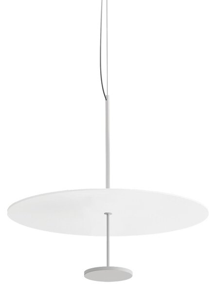 Linea Light Κρεμαστό φωτιστικό LED Stilo_P, λευκό, Ø 55 cm, IP40, ρυθμιζόμενος, Λευκό, Σαλόνι / τραπεζαρία, Αλουμίνιο, σύγχρονο