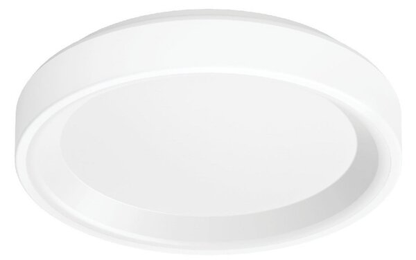 Linea Light LED φωτιστικό τοίχου Iside, λευκό, μέταλλο, Ø 35 cm, IP40, ρυθμιζόμενος, Λευκό, Σαλόνι / τραπεζαρία, Μέταλλο, σύγχρονο
