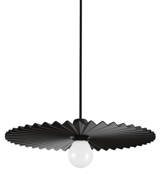 Linea Light Κρεμαστό φωτιστικό Doge_P, μαύρο, μέταλλο, Ø 39 cm, E27, ρυθμιζόμενος, Μαύρο, Σαλόνι / τραπεζαρία, Αλουμίνιο, σύγχρονο