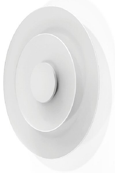 Linea Light LED φωτιστικό τοίχου Joint_W, στρογγυλό, Ø 55 cm, λευκό, μέταλλο, ρυθμιζόμενος, Λευκό, Σαλόνι / τραπεζαρία, Μέταλλο, σύγχρονο
