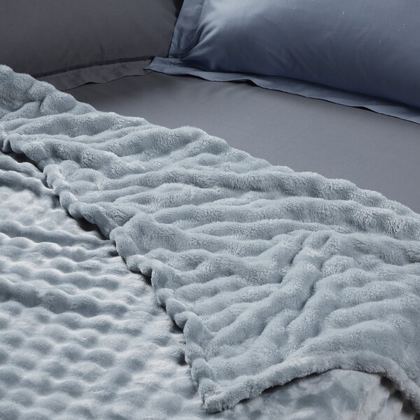 Κουβέρτα Fleece Μονή (160x220) Das Home 1371 L.Blue