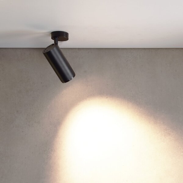 Deko-Light LED-Deckenstrahler Lucea 6, μαύρο, αλουμίνιο, 2.700 K, ρυθμιζόμενος, Μαύρο, Σαλόνι / τραπεζαρία, Αλουμίνιο, σύγχρονο