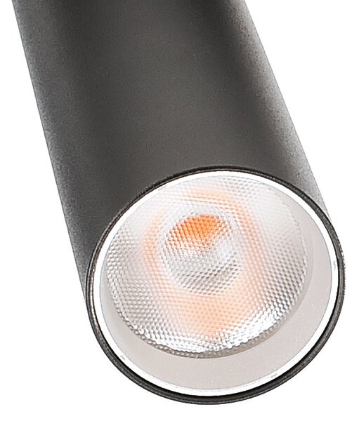 Deko-Light LED σποτ σιδηροτροχιάς Slim 1 φάση, μαύρο, αλουμίνιο, 5W, 2.700 K, ρυθμιζόμενος, Μαύρο, Σαλόνι / τραπεζαρία, Αλουμίνιο, σύγχρονο