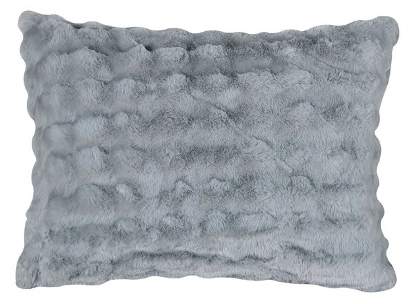 Γούνινη Μαξιλαροθήκη (50x70) Silk Fashion Burble Grey