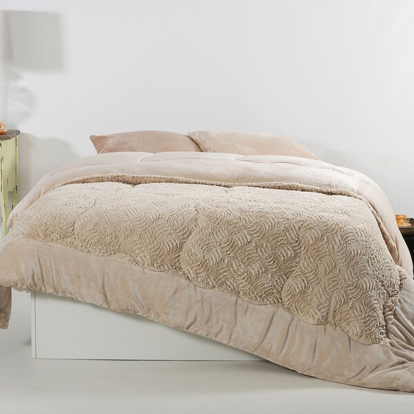 Κουβερτοπάπλωμα King Size (240x260) Silk Fashion Plush Cream