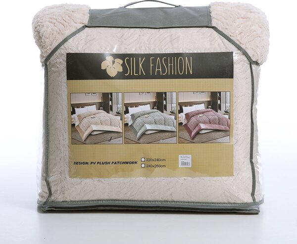 Κουβερτοπάπλωμα King Size (240x260) Silk Fashion Plush Cream