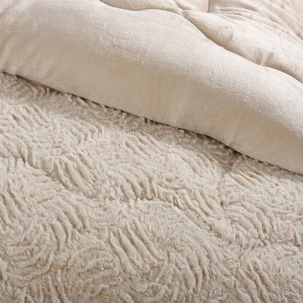 Κουβερτοπάπλωμα King Size (240x260) Silk Fashion Plush Cream