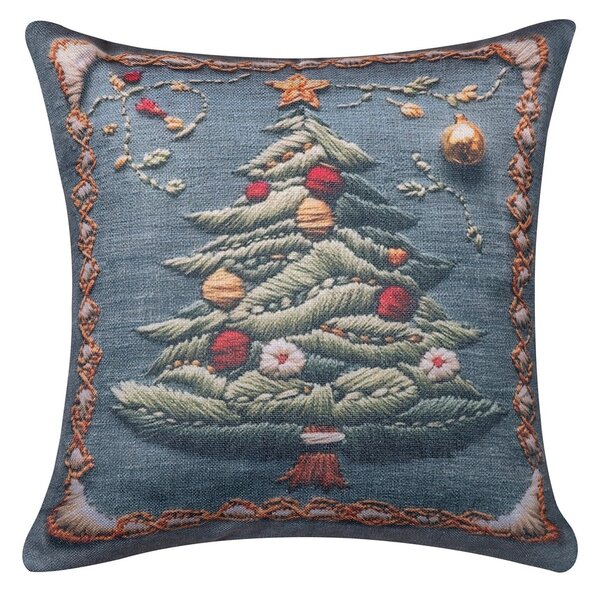 Χριστουγεννιάτικη Μαξιλαροθήκη (45x45) Silk Fashion ks2026-11