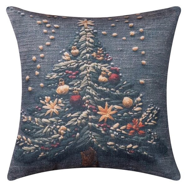 Χριστουγεννιάτικη Μαξιλαροθήκη (45x45) Silk Fashion ks2026-21