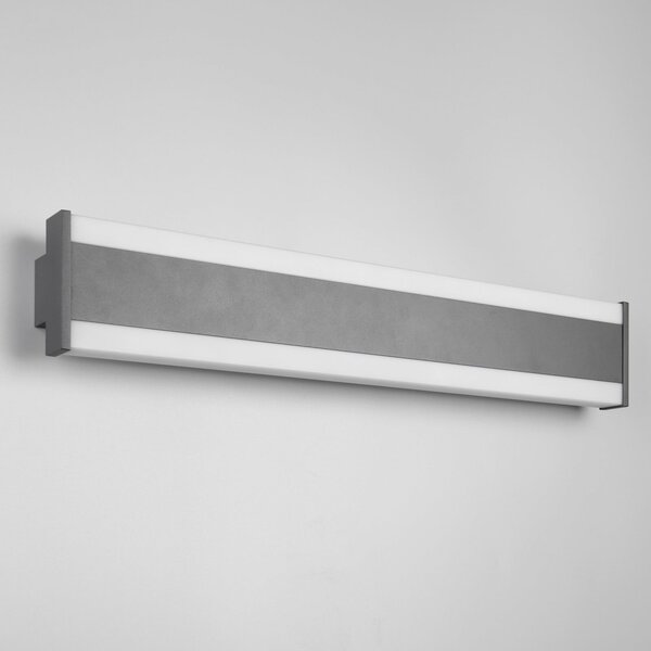 Trio Lighting Λάμπα LED εξωτερικού χώρου DAWSON, 60 cm, ανθρακί IP54 CCT up/down, Μαύρο, Αλουμίνιο, σύγχρονο, Γωνιακός τοίχος