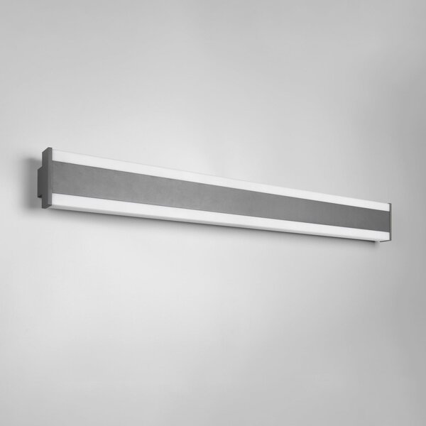 Trio Lighting Λάμπα LED εξωτερικού χώρου DAWSON, 100 cm ανθρακί IP54 CCT up/down, Μαύρο, Αλουμίνιο, σύγχρονο, Γωνιακός τοίχος