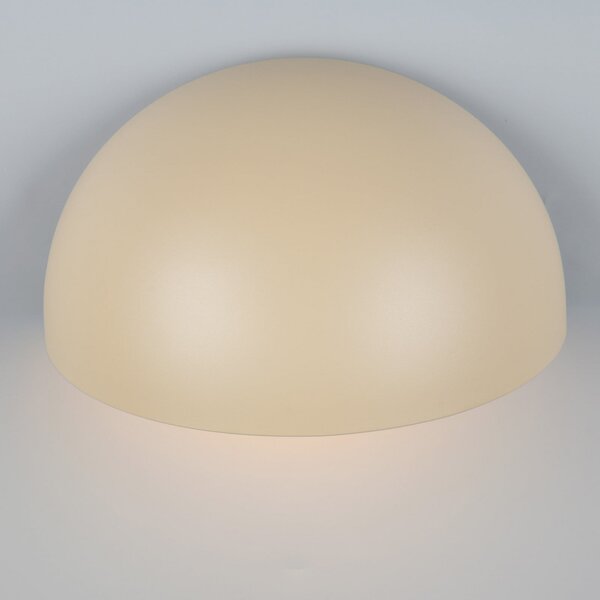 Trio Lighting Εξωτερικός φωτιστικός MAAS, κρεμ, πλάτος 27 cm, μέταλλο, IP44, ρυθμιζόμενος, Μπεζ, Αλουμίνιο, Πρίζα τοίχου κάτω