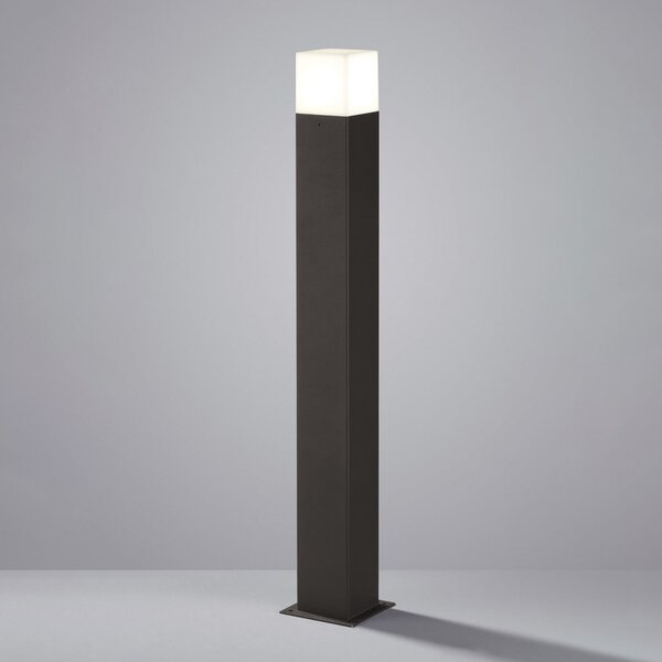 Trio Lighting Φωτιστικό LED HUDSON, ανθρακί, ύψος 80 cm, μέταλλο, IP44, Μαύρο, Αλουμίνιο, σύγχρονο