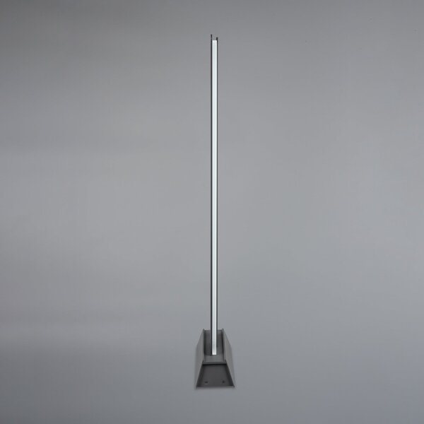 Trio Lighting Φωτιστικό LED MARIZA, ύψος 100 cm, ανθρακί, μέταλλο, IP65, Μαύρο, Αλουμίνιο, σύγχρονο