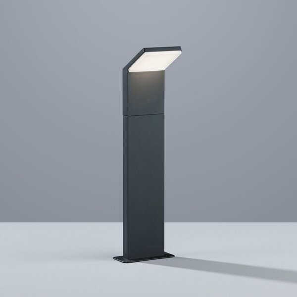 Trio Lighting Φωτιστικό LED PEARL, ύψος 50 cm, ανθρακί, μέταλλο, IP54, Μαύρο, Αλουμίνιο, σύγχρονο
