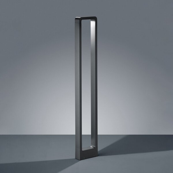 Trio Lighting Φωτιστικό LED RENO, ανθρακί, ύψος 100 cm, μέταλλο, IP54, Μαύρο, Αλουμίνιο, σύγχρονο