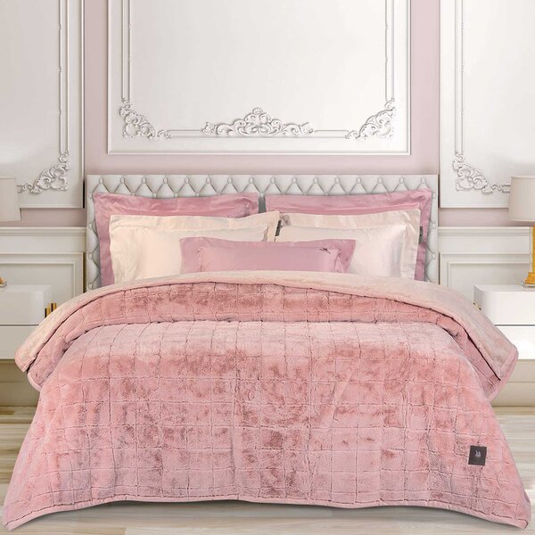 Κουβέρτα Γούνινη Υπέρδιπλη (220x240) Greenwich Polo Club Essential 3499 Salmon