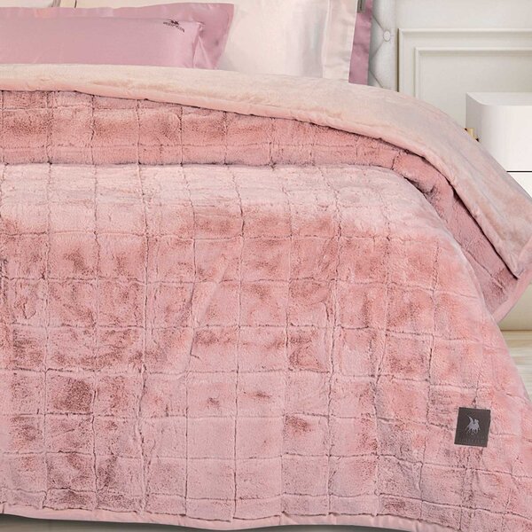 Κουβέρτα Γούνινη Υπέρδιπλη (220x240) Greenwich Polo Club Essential 3499 Salmon