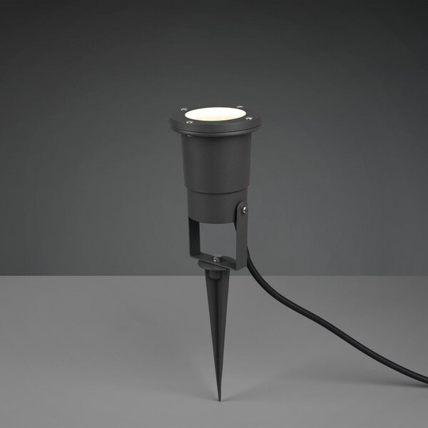 Trio Lighting Προβολέας UBANGI, ανθρακί, μέταλλο, IP65, GU10, Μαύρο, Αλουμίνιο, σύγχρονο