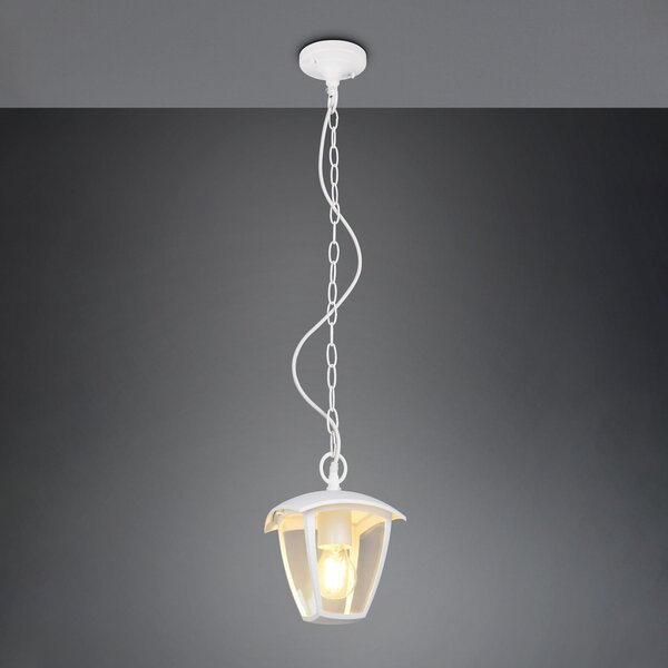 Trio Lighting Εξωτερικό φωτιστικό VENTA, λευκό, 17 x cm, μέταλλο, IP44, ρυθμιζόμενος, Λευκό, Αλουμίνιο, Φανάρι