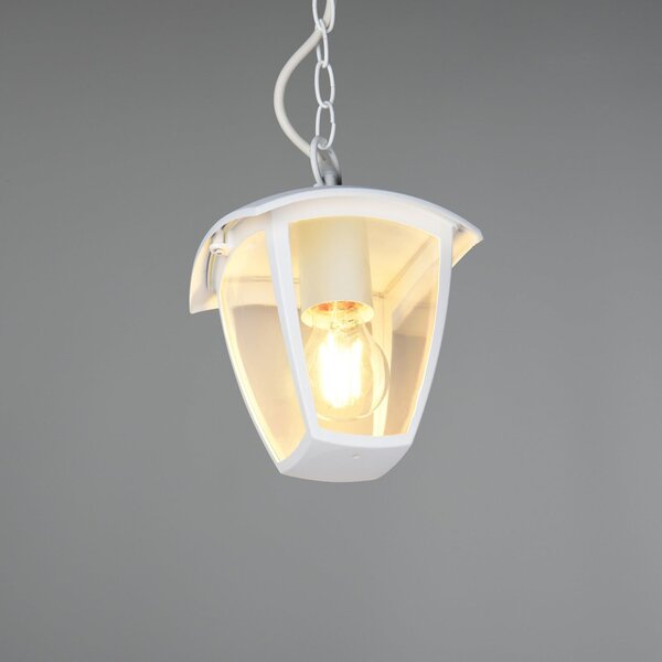 Trio Lighting Εξωτερικό φωτιστικό VENTA, λευκό, 17 x cm, μέταλλο, IP44, ρυθμιζόμενος, Λευκό, Αλουμίνιο, Φανάρι