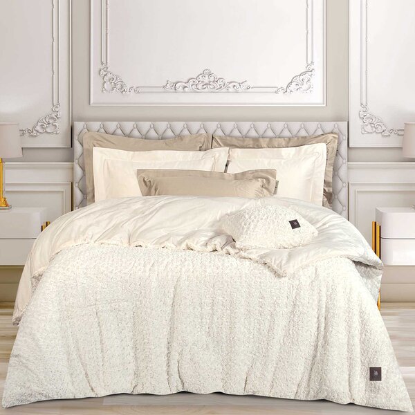 Γούνινο Κουβερτοπάπλωμα King Size (240x250) Greenwich Polo Club Essential 3959 White