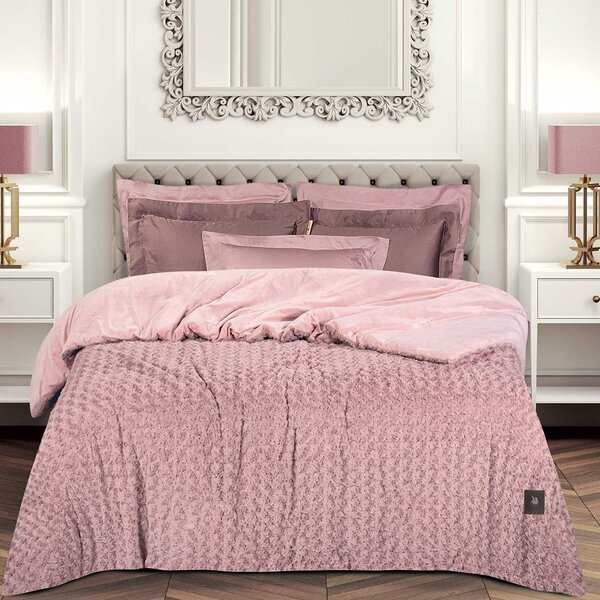 Γούνινο Κουβερτοπάπλωμα King Size (240x250) Greenwich Polo Club Essential 3961 Nude