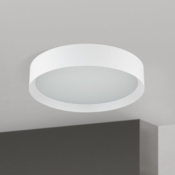 ORION Φωτιστικό οροφής LED VARIO, Ø 40 cm, λευκό, μέταλλο, CCT, ρυθμιζόμενη ένταση, ρυθμιζόμενος, Λευκό, Σαλόνι / τραπεζαρία, Μέταλλο, σύγχρονο