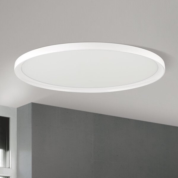 ORION LED οροφής GAMMA, Ø 60 cm, λευκό, τηλεχειριστήριο, CCT dim, ρυθμιζόμενος, Λευκό, Σαλόνι / τραπεζαρία, Μέταλλο, σύγχρονο