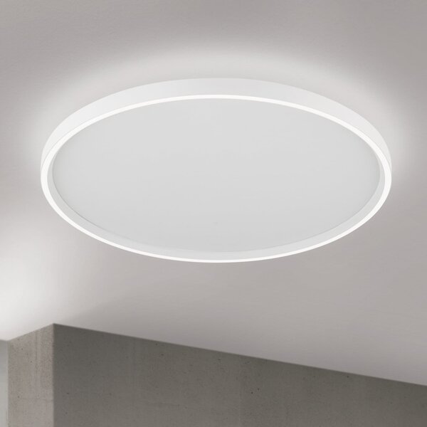 ORION Φωτιστικό οροφής LED Masca, λευκό, Ø 60 cm, CCT, μέταλλο, ρυθμιζόμενο, ρυθμιζόμενος, Λευκό, Σαλόνι / τραπεζαρία, Μέταλλο, σύγχρονο