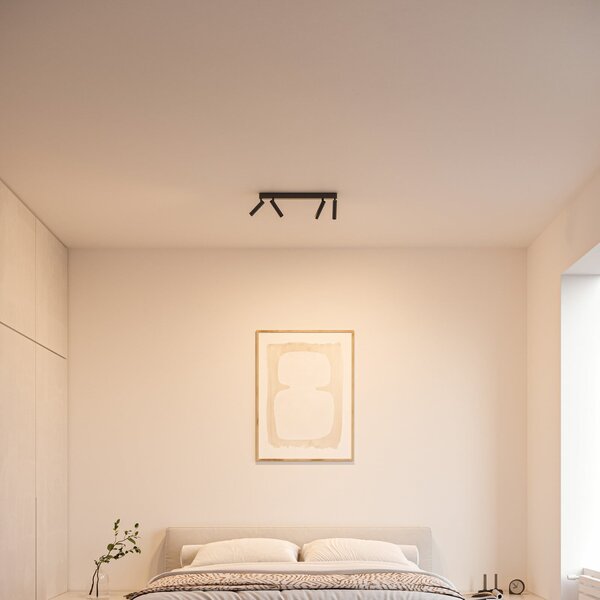 Wever & Ducré Lighting WEVER DUCRÉ LED-φωτιστικό οροφής Match 4.0 μαύρο 2.700 K, ρυθμιζόμενος, Μαύρο, Σαλόνι / τραπεζαρία, Αλουμίνιο, σύγχρονο