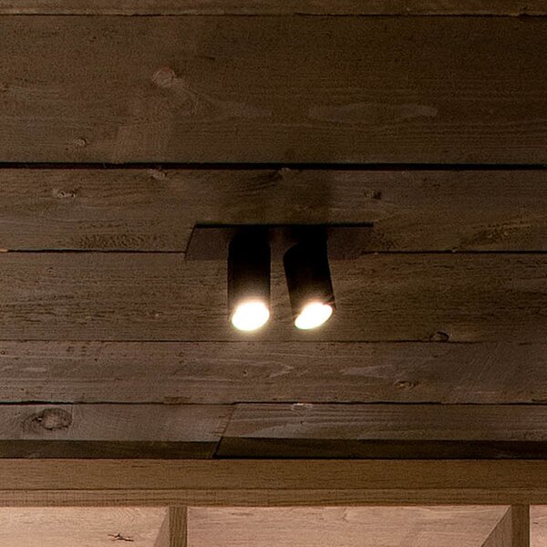 Wever & Ducré Lighting WEVER DUCRÉ LED ενσωματωμένος προβολέας Ceno 1.0 μαύρος 927 φύλλο ελατηρίου, Μαύρο, Σαλόνι / τραπεζαρία, σύγχρονο