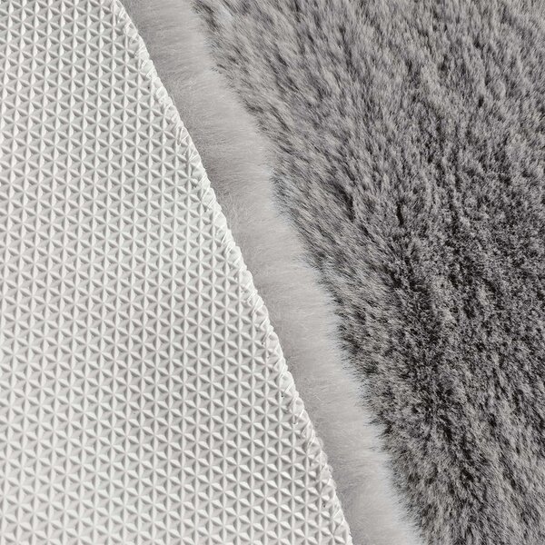 Χαλί Διαδρόμου Γούνινο (80x200) New Plan Puffy FC6 Light Grey