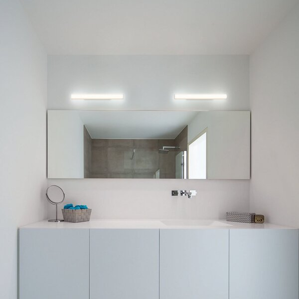 Wever & Ducré Lighting WEVER DUCRÉ LED απλίκα Mirba 2.0 μαύρο/λευκό 61cm IP44, Λευκό, Μπάνιο, Πλαστικό