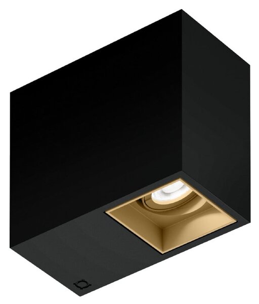 Wever & Ducré Lighting WEVER DUCRÉ Downlight Planopetit 1.0 μαύρο/μπεζ 927 dim, ρυθμιζόμενος, Μαύρο, Διάδρομος, Αλουμίνιο, σύγχρονο