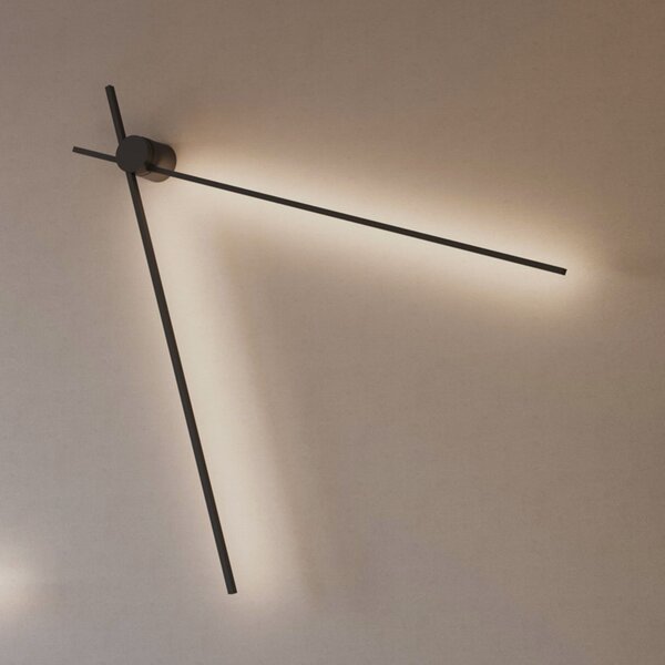 Wever & Ducré Lighting WEVER DUCRÉ LED φωτιστικό οροφής Fil Spin 1.0 μαύρο 927, ρυθμιζόμενος, Μαύρο, Σαλόνι / τραπεζαρία, Αλουμίνιο, σύγχρονο